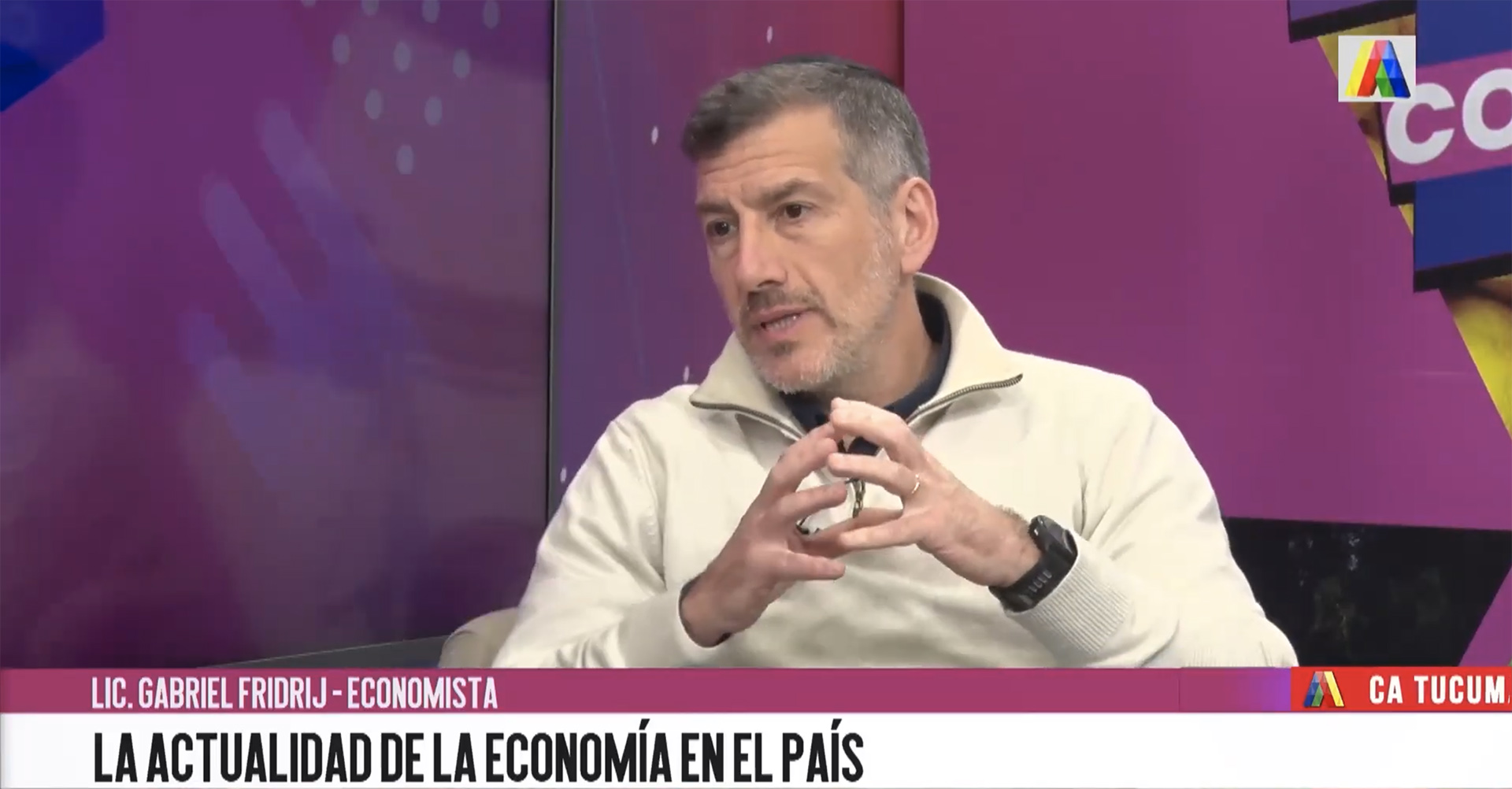 La actualidad de la economía del país con el Lic. Gabriel Fridrij. Nota en canal «América Tucumán» 20/05/2026